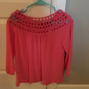 Boutique Style Coral Blouse